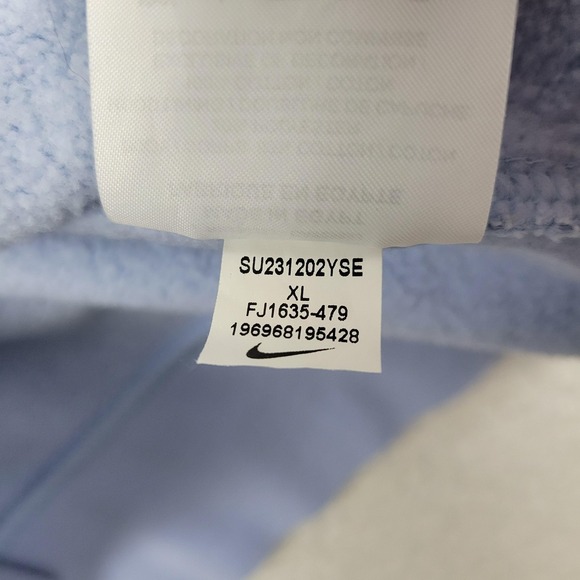 Nike Hoodie Mens XL Purple Yellow Embroidered Swoosh FJ1635-479 All Over Print - Picture 9 of 12